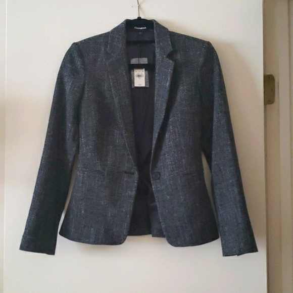 Express speckled tweed blazer sz 0 NWT - Picture 1 of 7